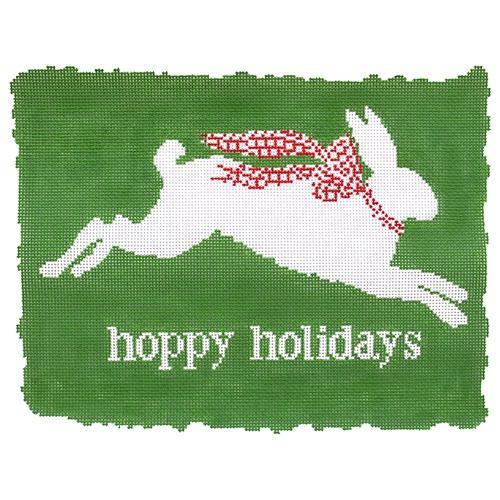 Hoppy Holidays Painted Canvas The Plum Stitchery - 1