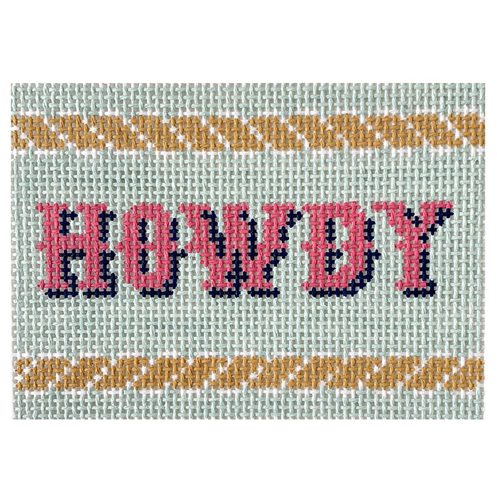 Howdy Passport Insert Painted Canvas Rachel Barri Designs - 1