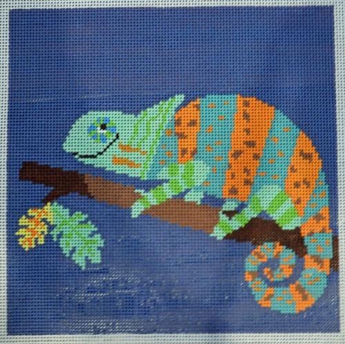 Hugo Lizard Painted Canvas Birds of a Feather - 1