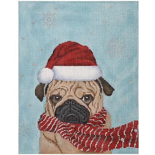 Humbug Pug Painted Canvas Scott Church Creative