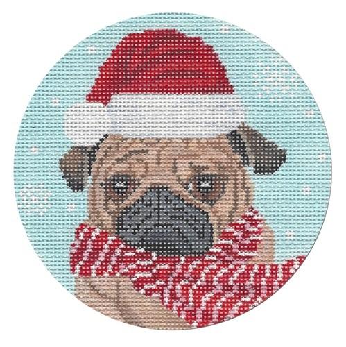 Humbug Pug Painted Canvas Scott Church Creative