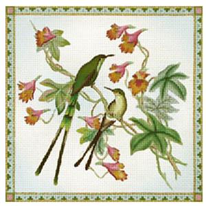 Hummingbirds on 18 Painted Canvas Melissa Shirley Designs - 1