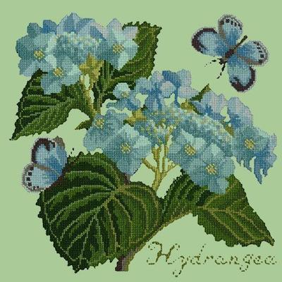 Hydrangea Needlepoint Kit Kits Elizabeth Bradley Design Pale Green 