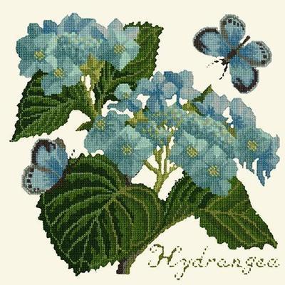 Hydrangea Needlepoint Kit Kits Elizabeth Bradley Design Winter White 