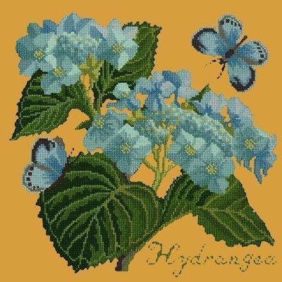 Hydrangea Needlepoint Kit Kits Elizabeth Bradley Design Yellow 