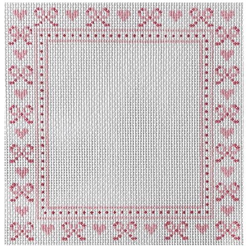 I Heart Bows Frame Painted Canvas Rachel Barri Designs - 1