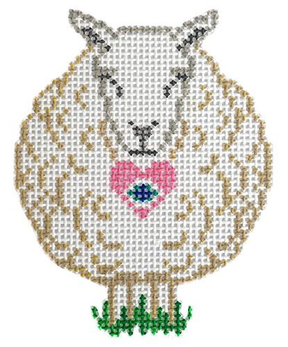 I Love You Painted Canvas Anne Fisher Needlepoint, LLC - 1