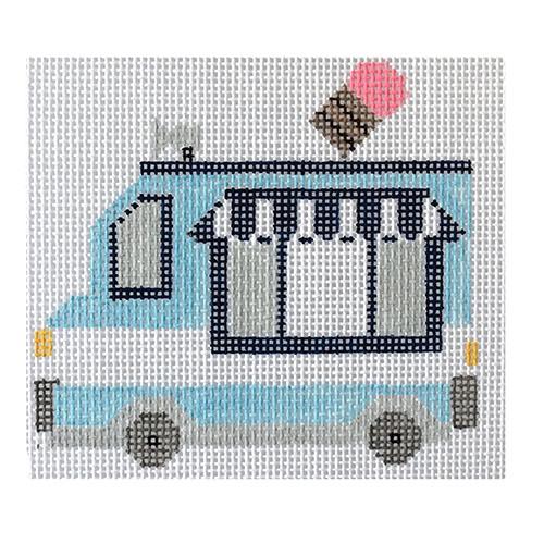 Ice Cream You Scream Painted Canvas Frances Mary Needlepoint - 1