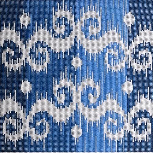 Ikat III Painted Canvas Julie Mar Needlepoint Designs - 1