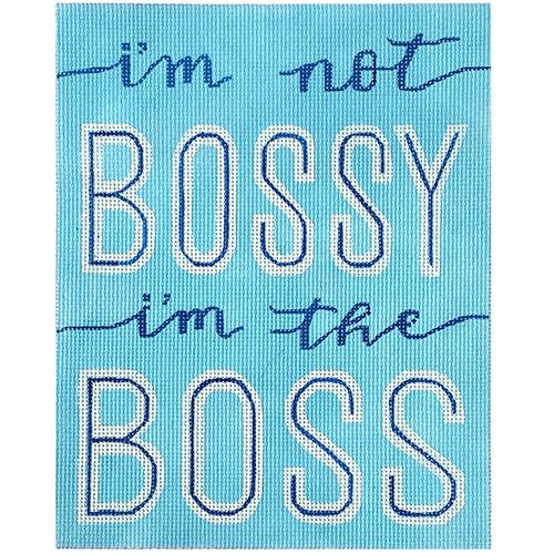 I'm Not Bossy I'm the Boss Painted Canvas Madeleine Elizabeth - 1