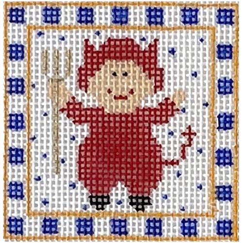 Imp with Stitch Guide Painted Canvas The Princess & Me