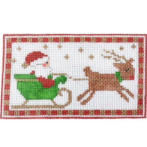 In a One Horse Open Sleigh Painted Canvas The Princess & Me