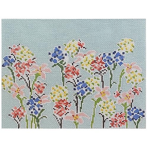 In Bloom Painted Canvas The Plum Stitchery - 1
