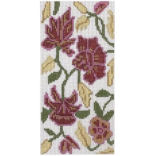 Indian Block Print Eyeglass Case Painted Canvas Blue Ridge Stitchery - 1