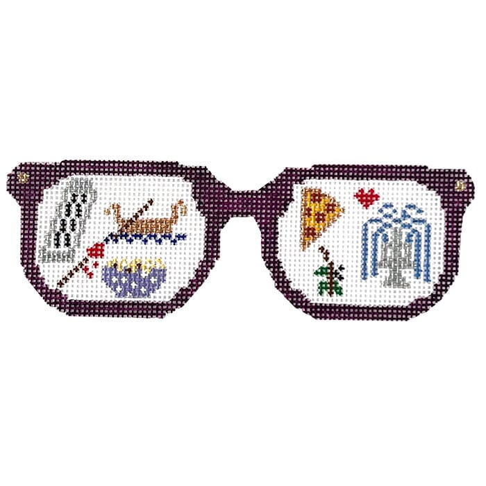 Italy Sunglasses with Stitch Guide Painted Canvas The Princess & Me - 1