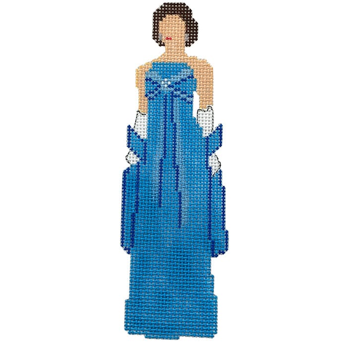 Jackie in Blue Painted Canvas All About Stitching/The Collection Design