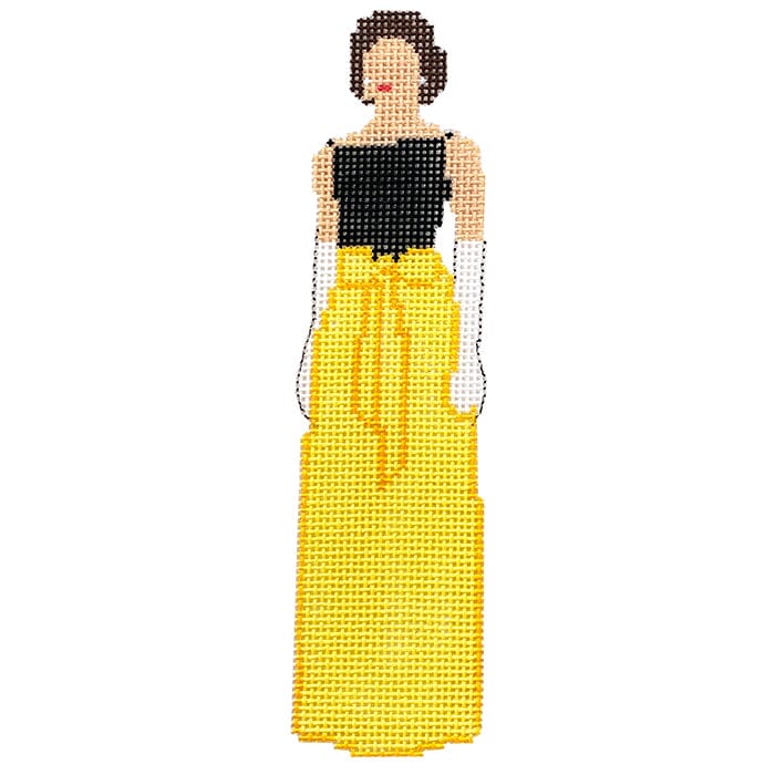 Jackie in Yellow Painted Canvas All About Stitching/The Collection Design