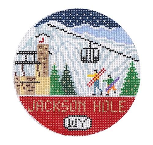 Jackson Hole Painted Canvas Doolittle Stitchery