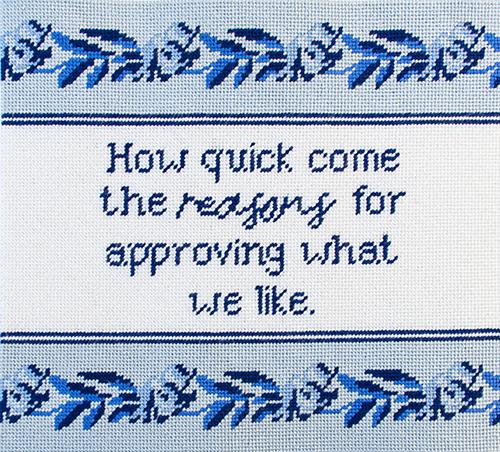 Jane Austen   Reasons Printed Canvas Needlepoint To Go