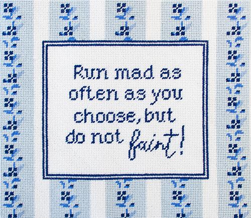 Jane Austen - Run Mad Kit Kits Needlepoint To Go 