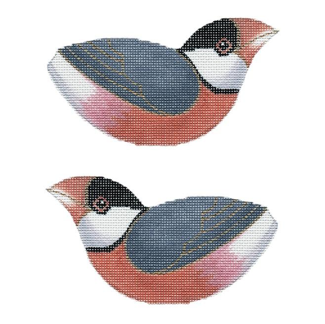 Java Sparrow Painted Canvas Labors of Love Needlepoint - 1