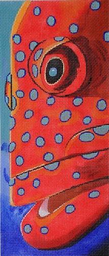 Jewel Grouper Painted Canvas Purple Palm Designs - 1
