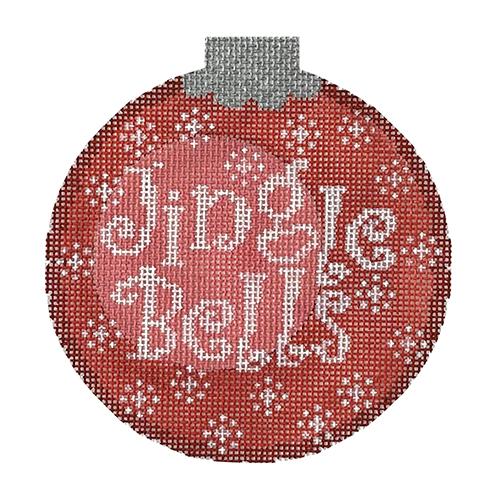 Jingle Bells Red Ornament Painted Canvas CanvasWorks - 1