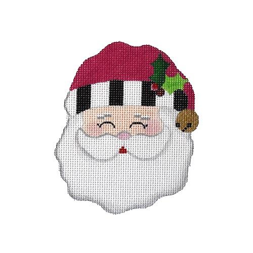 Jolly Santa / Pink Painted Canvas Pepperberry Designs - 1