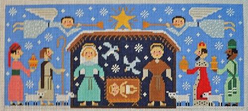Joyous Christmas Painted Canvas Birds of a Feather