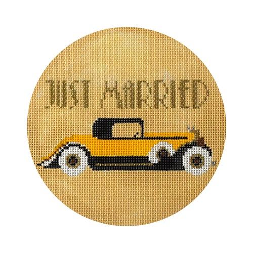 Just Married Art Deco Painted Canvas The Meredith Collection - 1