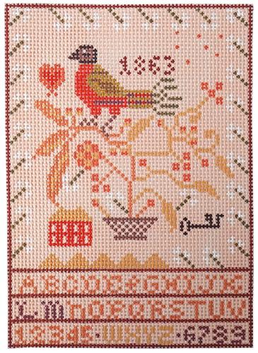 Key Sampler Painted Canvas Beth Russell of designers Forum - 1