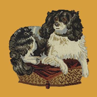 King Charles Spaniel Needlepoint Kit Kits Elizabeth Bradley Design Yellow 