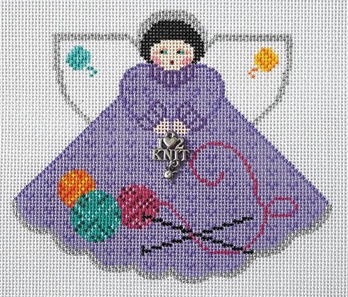 Knit Wit Angel Painted Canvas Painted Pony Designs - 1
