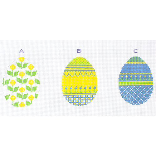 Kristi's 3 Egg Omelette 13 mesh Painted Canvas Whimsy & Grace - 1