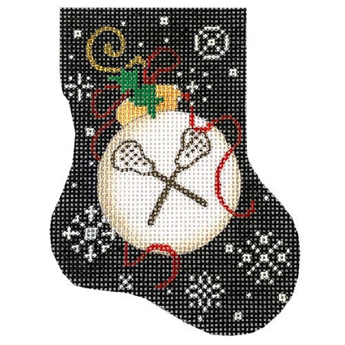 Lacrosse Mini Sock Painted Canvas Associated Talents