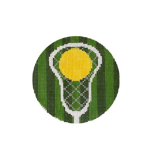 Lacrosse Round Painted Canvas Rachel Donley - 1