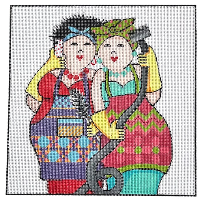 Ladies Who Clean Painted Canvas Alice Peterson Company