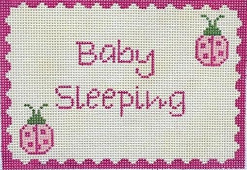 Ladybugs Baby Sleeping Painted Canvas J. Child Designs - 1