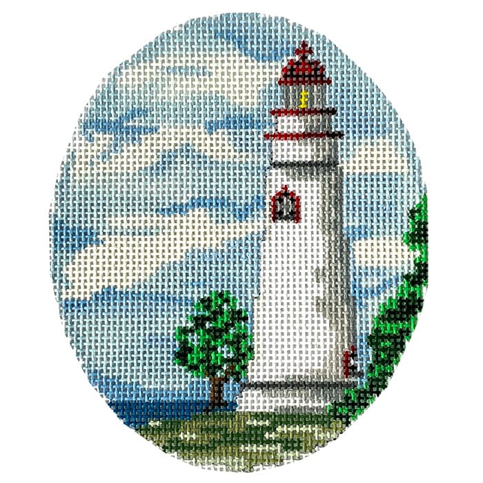 Lake Erie Lighthouse Painted Canvas CBK Needlepoint Collections