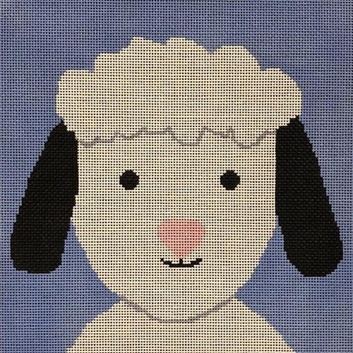 Lamb Painted Canvas A Stitch in Time - 1