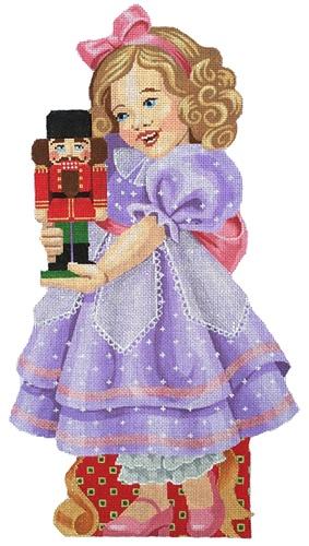 Large Clara Painted Canvas Labors of Love Needlepoint - 1