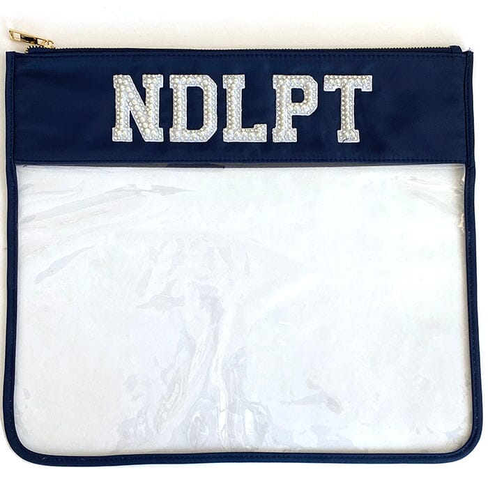 Large Flat Pouch Navy Accessories All About Stitching/The Collection Design - 1