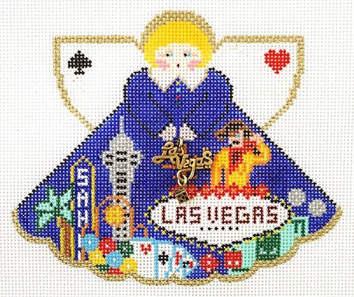 Las Vegas Angel Painted Canvas Painted Pony Designs