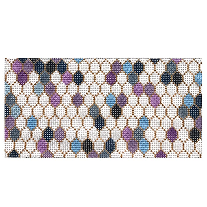 Lavender Scales Clutch Insert Painted Canvas Colors of Praise - 1