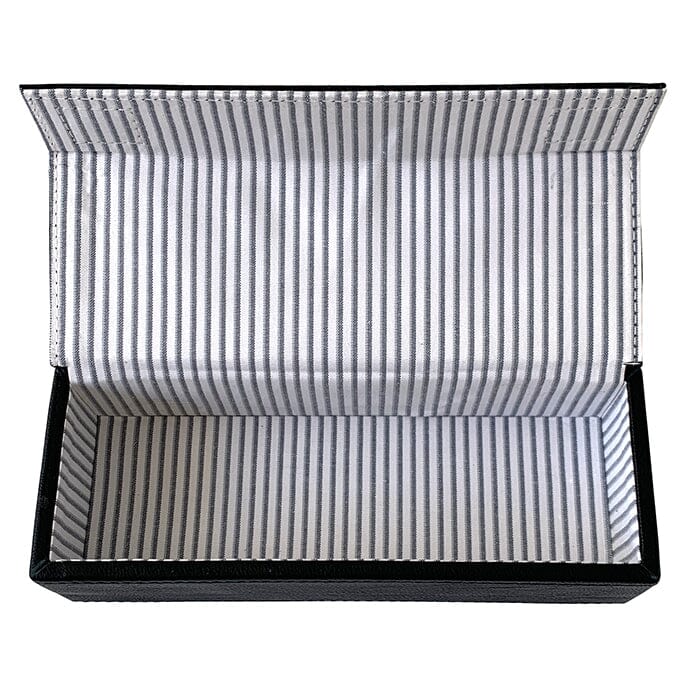 Leather Magnetic Everything Box Black Leather Goods Planet Earth Leather - 3