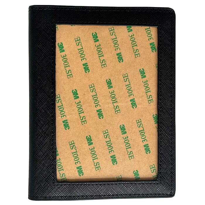 Leather Passport Cover Black Saffiano Leather Goods Rachel Barri Designs - 3