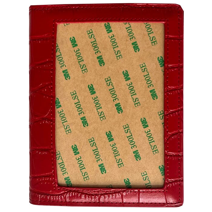 Leather Passport Cover Red Croc Leather Goods Rachel Barri Designs - 3