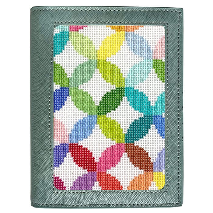 Leather Passport Cover Sky Saffiano Leather Goods Rachel Barri Designs - 1