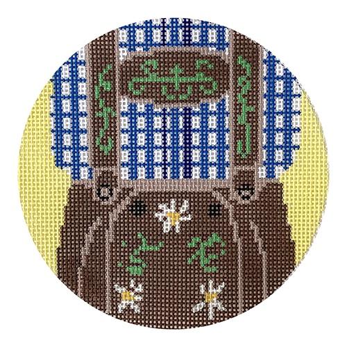 Lederhosen Painted Canvas Blue Ridge Stitchery