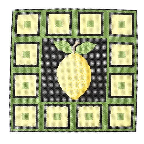 Lemon Pillow Painted Canvas J. Child Designs - 1